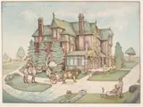 Charles S. Klabunde, Memories of Brucecre, Color etching