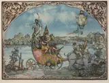 Charles S. Klabunde, The Frenchman Calliope, Color etching