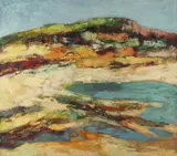 Erwin Wending, Abstract Landscape, Oil on canvas