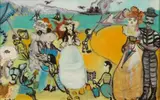 Léon Belly, Jeux de Plage, Oil on canvas
