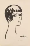 Kees van Dongen, Les Cheveux Courts, Lithograph