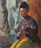 The Russian Boy by American School, THE RUSSIAN BOY, oil on board, offered Nov 2014