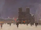Antal Berkes, Notre Dame in Snow