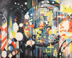 Jacques Lagrange, Chartres Dans Chartres, Oil on canvas