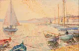 Yvonne Canu, Port du Midi, Oil on canvas