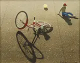 Robert Vickrey, Jerry'S Balloon, Egg tempera on board
