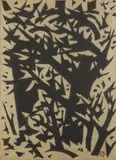Kihei Sasajima, Tree, Woodcut, signed and sealed, number 4/30, dated 1960