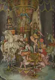 Charles S. Klabunde, The Night Carousel, Color etching