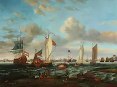 Clayton, OUTING BY THE HARBOR, giclee on canvas, OUTING BY THE HARBOR, giclee on canvas