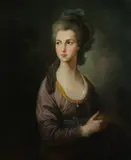 Continental School, PORTRAIT OF SEATED WOMAN, giclee on canvas, PORTRAIT OF SEATED WOMAN, giclee on canvas
