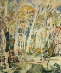 TREES, giclee on canvas by John Marin, TREES, giclee on canvas, sold Dec 2014