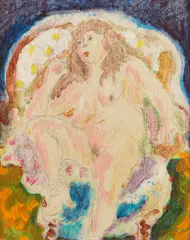 T. Cacaland, Pascins Lady, Acrylic on canvas