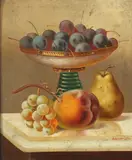 Robitzer, Fruit with Compote, Oil on board