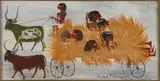 Richard E. Howard, Egyptian Haywagon Ride, Oil on board