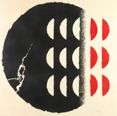 Chen Ting-Shih, "Day and Night No. 11", Woodblock print, titled, numbered 15/20, signed, dated March 1972