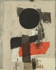 Norio Azuma, Image of the Black Circle, Color screen print