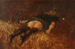 Rape by Joseph Sherly Sheppard, Oil on board, sold Feb 2015
