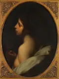 Portrait of Female Nude with Goblet by Italian School, PORTRAIT OF FEMALE NUDE WITH GOBLET, oil on canvas mounted on board, sold Feb 2015