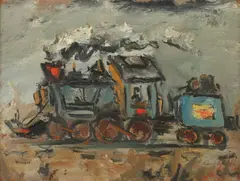 Edward Rosenfeld, Choo Choo, Oil on board