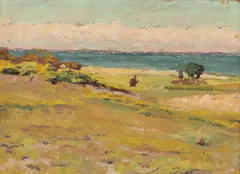 Walter A. Clark, PENNSYLVANIA LANDSCAPE, identified and titled on frame plaque, Oil on canvas
