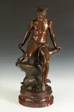 Eutrope Bouret, Mercury, Losses to marble base where bronze attaches