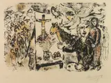 Marc Chagall, L'Artiste Et Thèmes Bibliques, Color lithograph