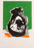 Untitled (From Basque Suite) by Robert Motherwell, 1971, Screen print in colors, sold Feb 2015