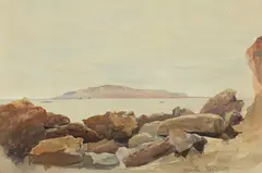 Henry Bright, WEYMOUTH, located and dated Aug 5 1857 lower right and identified verso, Watercolor