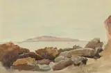 Henry Bright, WEYMOUTH, located and dated Aug 5 1857 lower right and identified verso, Watercolor