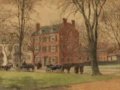 Walter Paris, Seward House on Lafayette Square, Watercolor