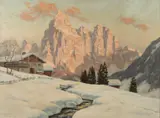 Erwin Kettemann, Winterabend Am Schlern