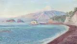 Lilla Cabot Perry, The Lava Beach, Oil on canvas