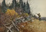 Ogden Pleissner, Grouse Huntng