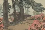 Hiroshi Yoshida, Azalea Garden (Teahouse)