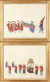 Anonymous, Marriage Procession, Two ink and color on paper