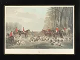 John Wray Snow, The Meet at Blagdon, Color engraving by Thomas Lupton