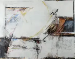 Doris Rief, Western Land, Mixed media on canvas