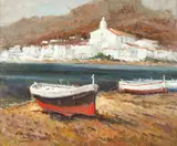 Along the Coast by Enric Beltran Messa, Oil on canvas, offered Apr 2015
