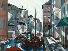 Leopold Reiser, Chioggia Italien, Oil on canvas