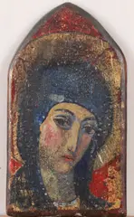 Armando Villegas, Virgin Mary, Oil on shaped panel