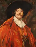 Mary Cotheal Burgess, Portrait of a Cavalier, Oil on canvas