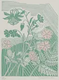 Untitled by Edward Bawden, Edward Bawden RA (1903-1989) 'Campions and Columbine' (MG 026) linocut in colours, sold Apr 2023