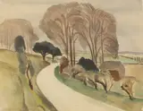 John Aldridge, Untitled, watercolour 24 x 30cm Provenance: With the Fry Art Gallery.
