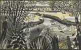 Richard Bawden, Untitled, Richard Bawden RWS NEAC RE (b.1936) 'Splash in the Pant' linocut