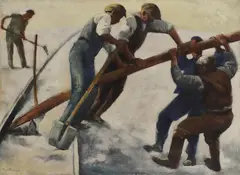 Ernest Neuschul, Untitled, oil on canvas 73 x 100cm
