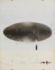 Emvin Cremona, Untitled, mixed media on paper 62.5 x 50cm