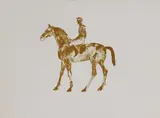Elisabeth Frink, Untitled, Dame Elisabeth Frink CH RA (1930-1993) 'Horse and Jockey' lithograph in colours