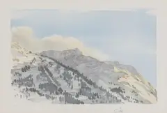 Hm King Charles, Untitled, Switzerland' lithograph in colours
