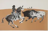 Elisabeth Frink, Untitled, Dame Elisabeth Frink CH RA (1930-1993) 'Rejoneadora III' lithograph in colours