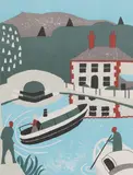 Julian Trevelyan, Untitled, Julian Trevelyan RA (1910-1988) 'The Lock-Keeper's Cottage' lithograph in colours